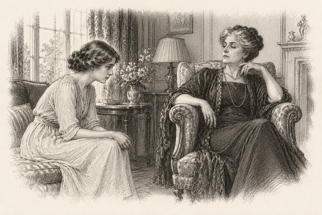 An engraving-style sketch for Giants’ Bread, chapter 6.