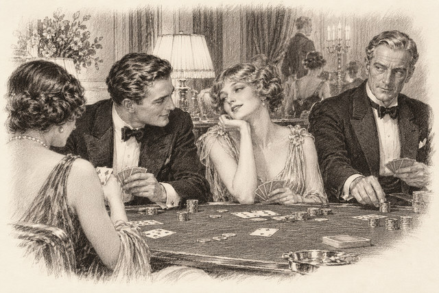 An engraving-style sketch for Partners in Crime, Chapter XIV. The Crackler (continued).
