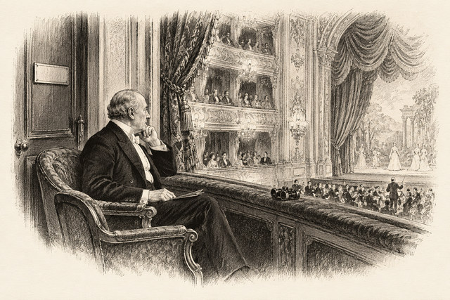 An engraving-style sketch for The Mysterious Mr. Quin, The Face of Helen.