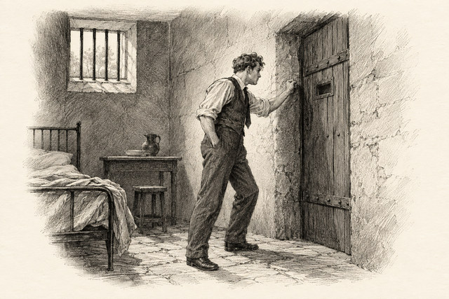 An engraving-style sketch for The Secret Adversary, CHAPTER XVII. ANNETTE.
