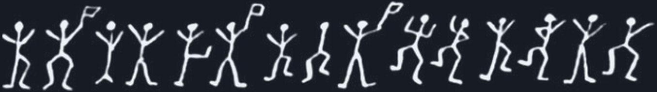 The first Dancing Men cipher message: AM HERE ABE SLANEY.