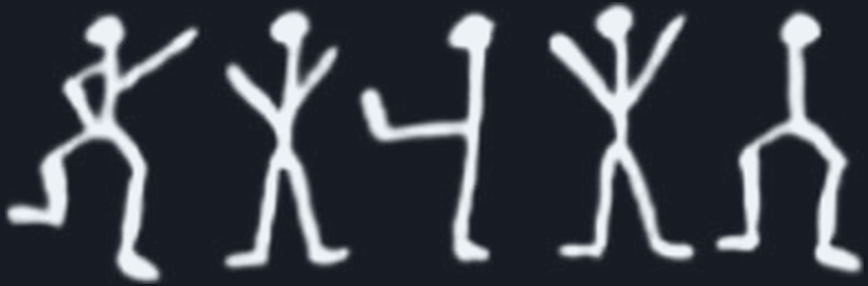 A Dancing Men cipher reply: NEVER.