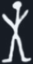 The Dancing Men cipher sign for the letter E.